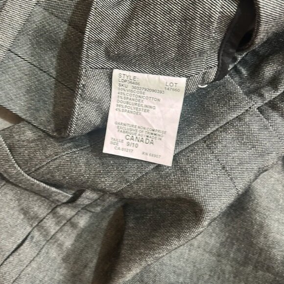 LE CHÂTEAU WOMENS DRESS PANTS STRAIGHT LEGS GRAY IN SIZE 910 - Picture 4 of 5